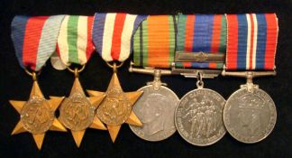 WW2 Canadian Unamed Medal Group: o include 1939/45 Star, Italy Star, F & G Star, Defence,