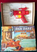 Palitoy “Dan Dare” Cosmic Ray Gun: Red, silver, yellow, near Mint complete with inner card, only