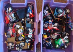 Two Boxes of Maisto Motorbikes: All with their named display stands (46)