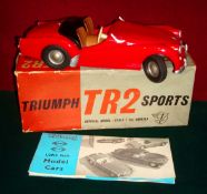 Victory Models 1/18th scale Triumph TR2 Sports Car: Large scale plastic battery operated model of