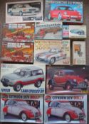 Collection of Plastic Model Kits: To include Pyro Duisenberg, 1915 Ford Pye Wagon, Fujimi Hi-So