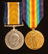 WW1 BWM / Victory KIA Medals: To S/21978 Rifleman George Oliver Coventry Rifle Brigade KIA 11th