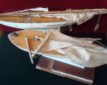 Two Star Yacht’s: Large examples one been 21 inches and another been 17 inches both complete with
