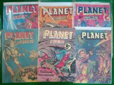 Six Reprints in Black & White US Planet Comics: Issue numbers 4, 5, 6, 10, 15, 16 with Colour Covers