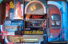 Selection of Corgi James Bond Diecast Cars: To include Die Another Day Thunderbird 1:18, Licence