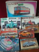 Collection of Plastic Model Kits: To include 7x Lindberg 1937 Chevy Convertibles, 1932 Plymouth