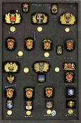 Collection of Dutch Fire Brigade Cap Badges: To include badges from Ede, Breda, Gouda, Alkmaar,