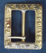 Rare c1900 Boy Scouts Belt Buckle: Made in white metal been rectangle in shape having the words