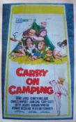 1969 Original Carry On camping Film Poster: Staring Sid James, Barbara Windsor, Joan Sims, Terry