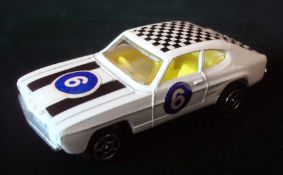 Corgi Rockets: Great near mint unboxed D925 James Bond Ford Capri Black/White check design, 2 bonnet