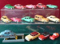 Selection of Playworn and Painted Dinky Toys Cars: To include Sedan, Rover 75, Austin Atlantic,