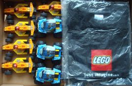 Selection of Lego Pull Back Vehicles: To consist of 5 F1 Racing Cars and 3 Monster trucks Complete