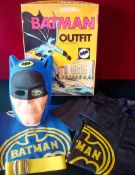 Boxed Berwick Batman Play Outfit 1966: Containing mask, gauntlets, cape and shirt, in a great