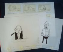 Original Advertising Artwork and Story board Sketches: Featuring BBC General Election with Jeremy