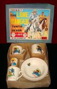 Rare The Lone Ranger 6 Piece Children’s Tea Set: To consist of Plate, Cup & Saucer, Mug with Lone