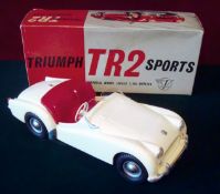 Victory Industries Triumph TR2 Sports Car: Large 1/18th scale electric battery operated model with