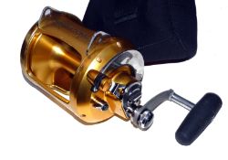 REEL: Rare Penn International V 80 VSW gold anodised big game reel European issue 2 speed