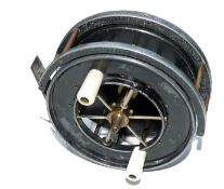 REEL: Allcock Aerial Popular trotting reel 3.5? diameter 6 spoke with tension regulator twin