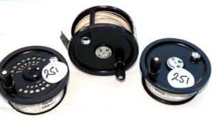 REEL & SPOOLS (3): Scientific Angler System 2 #12/13 alloy salmon fly reel disc brake adjuster wide