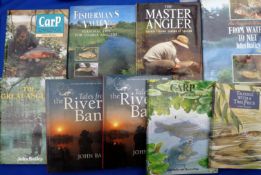 Nine x Bailey J volumes ? comprising ?The Great Anglers? 1st ed 1990 2 x ?Tales From The River