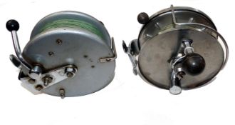 REELS (2): Pair of Allcock?s of Redditch Commodore 6? stainless and nickel big game reels