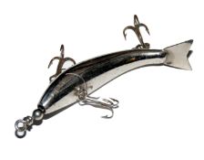 LURE: Geens Tit-Bit hollow body metal lure 3.25? curved body central bar three early clip on