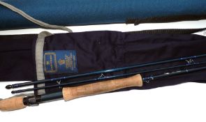 ROD: Hardy Elite 10? 3 piece carbon trout fly rod in as new condition line rate 6 blue blank cork