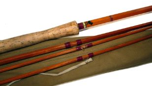 ROD: Sharpe?s of Aberdeen The Scotty 13? 3 piece plus spare tip spliced joint salmon fly rod