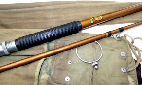 ROD: Hardy the Longbow 11? 2 pce fibre glass beach caster rod designed by Moncrieff Rod