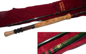 ROD: Bruce & Walker Hexagraph Walker Salmon Sea Trout Rod 10?6? 2 pce green hex carbon whipped