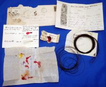 EPHEMERA: A number of items relating to the notorious ?Inky Boy? fly tying saga a New York