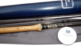 ROD: Hardy Ultralite Salmon fly rod 15? 3 piece carbon line rate 10 grey blank snake guides whipped