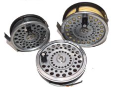 REELS (2) & SPOOL: Hardy Marquis Salmon No1 fly reel black handle backplate tension adjuster shaped