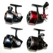 REELS (3): A collection of 4 Abu Sweden closed face reels Abu 506 black silver housing good 506