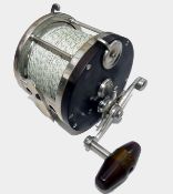 REEL: Edward Vom Hofe Model 621 hard rubber and German silver multiplier reel 6-0 size torpedo