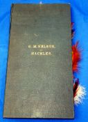 GM KELSON HACKLE BOOK: Being a green rexine covered book 16?x8.5? gilt lettering to cover ?G.M.