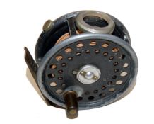 REEL: Hardy 3? St George alloy trout fly reel good smoke agate line guide 2 screw drum latch black