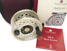REEL: Hardy MLA 400 Ltd Edition No 225 alloy hi tech salmon fly reel large arbour in as new