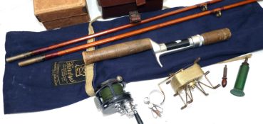 ROD REEL & WINDER: Hardy Jock Scott Spinning Outfit comprising The HJS Tournament casting reel with