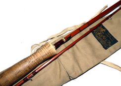 ROD: J S Sharpe Aberdeen The Featherweight 7? 2 pce impregnated cane fly rod in fine condition