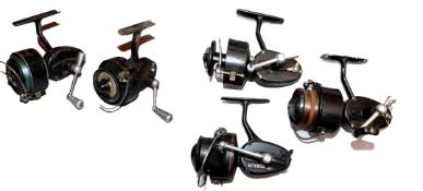 REELS: (5) Early The Mitchell half bail spinning reel Made in France spring folding handle lacking