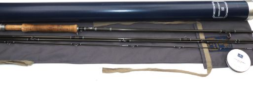 ROD: Hardy Ultralite Travel 10?6? 4 piece graphite trout fly rod line rate 8 grey blank whipped