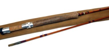 ROD: J S Sharpe of Aberdeen the Eighty Eight impregnated cane fly rod 8?8? staggered ferrule with