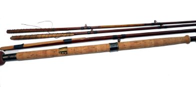 ROD: Playfair of Aberdeen Grants Vibration 15? 3 piece plus repaired spare tip greenheart salmon