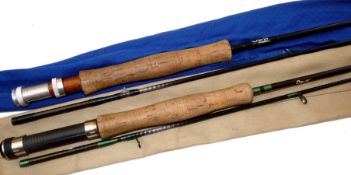 RODS: (2) Pair of Orvis carbon trout fly rods Powerhouse 8?6? 2 piece line rate 7/8 black blank