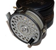 REEL: Hardy LRH Lightweight alloy trout fly reel U shaped line guide rim tension adjuster correct