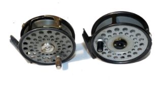 REELS: (2) Hardy The LRH Lightweight alloy trout fly reel 4 pillar drum with U shaped line guide 2