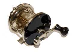 REEL: Julius Vom Hoffe built for William Mills New York hard rubber/nickel multiplier reel size 1/0