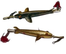 LURE: Allcock?s Paragon hollow body metal bait 3.5? long plus central bar amber glass eyes in 6