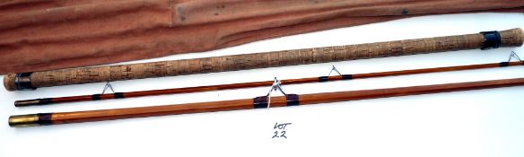 ROD: Rare Chapman of Ware The Fred J Taylor Roach Rod 12?6? split cane 2 sections with 30?